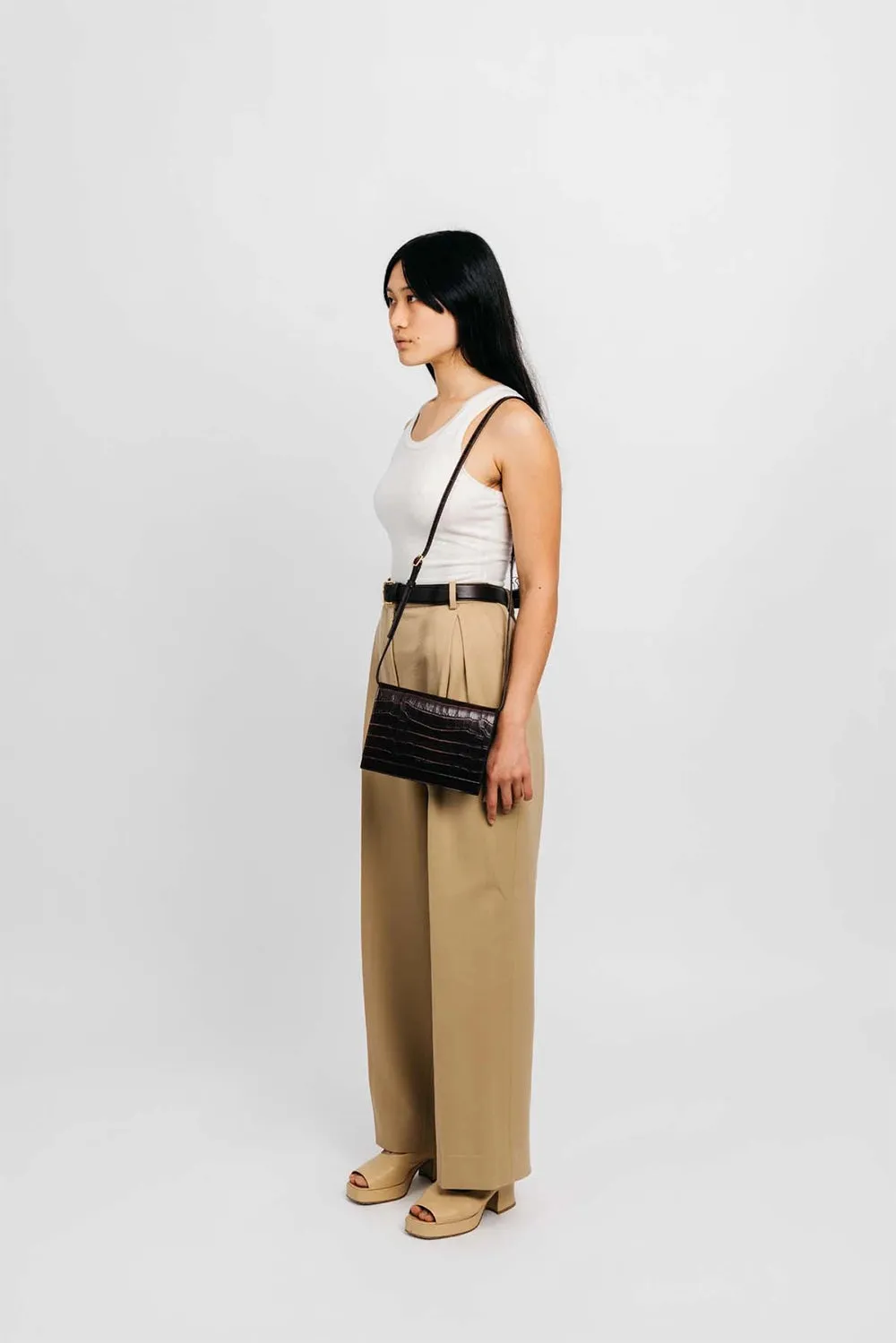 2/6 Suki Clutch - Scorched Sienna Croc