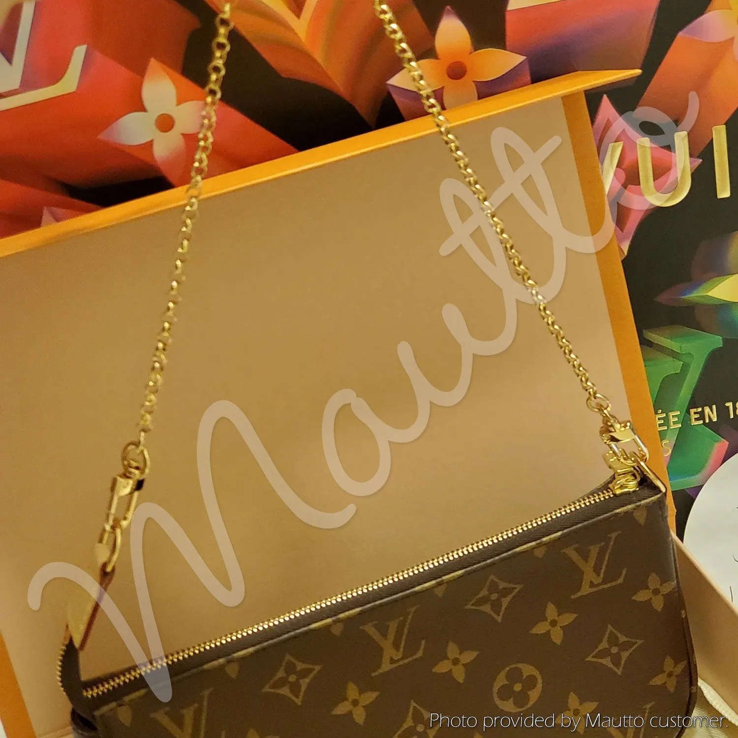 Classic Rolo Chain, Extra Petite, Gold-tone Finish - 3/16 inch (5mm) Wide Luxury Chain Strap - Handle to Crossbody Lengths