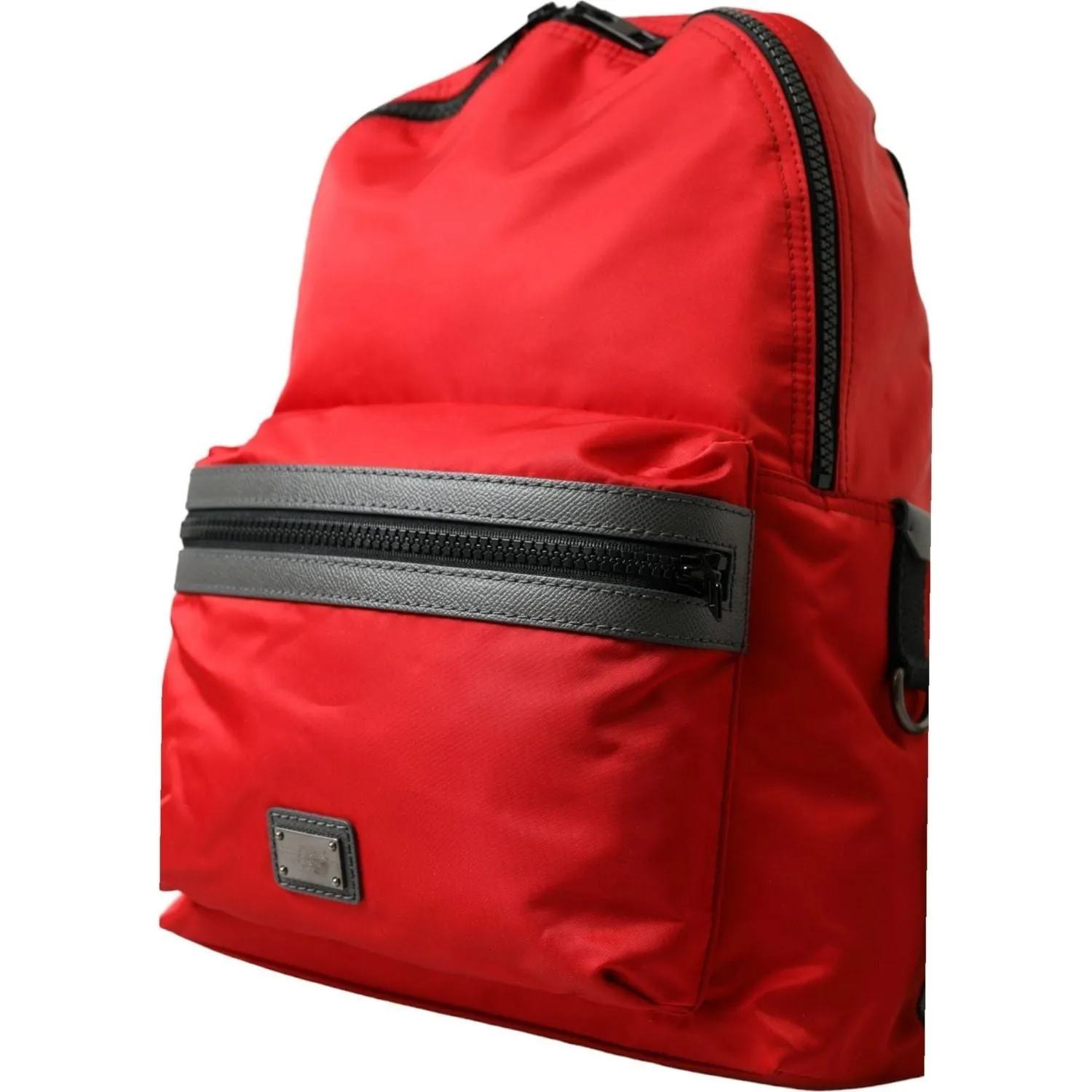 Dolce & Gabbana Elegant Red Nylon-Leather Backpack