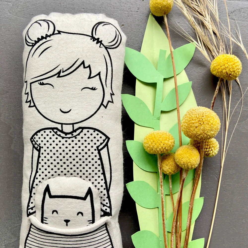 Eco-friendly Doll Soft Toy - Natural Canvas