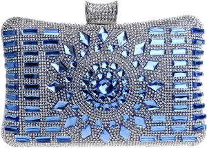 Evening Bag Women Clutches Purse Chain Dress Handbag Rhinestones Wedding Multi Color