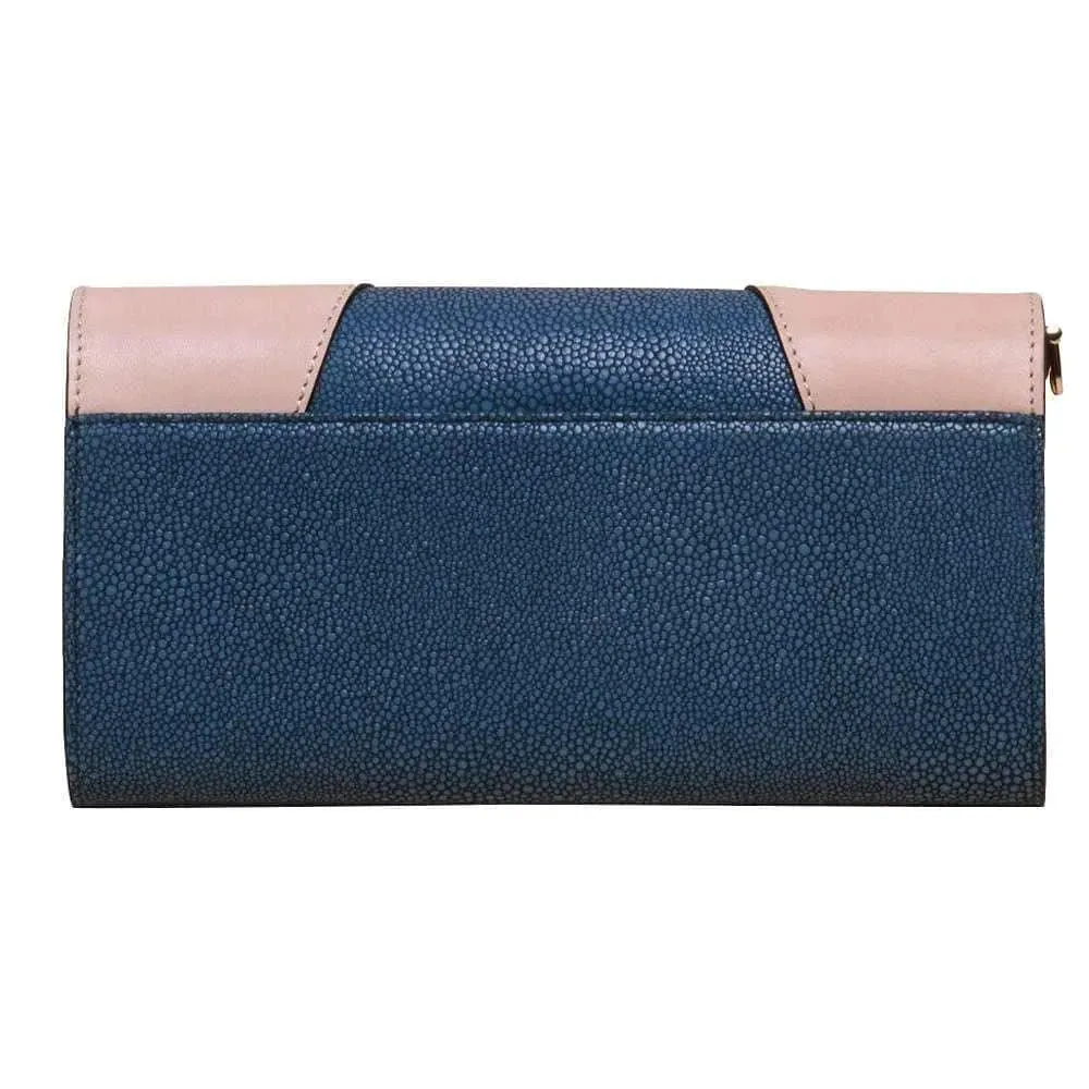 Fish Blue Crossbody Clutch Bag