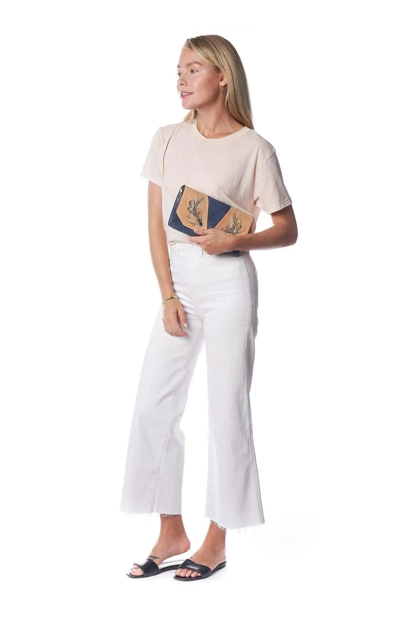 Fish Blue Crossbody Clutch Bag