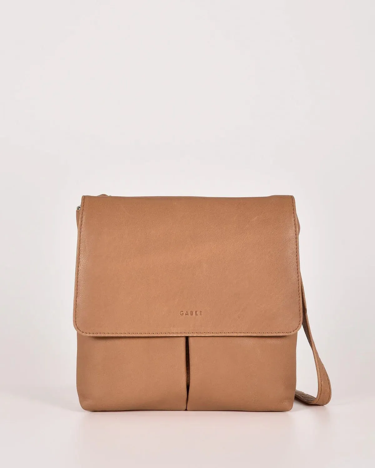 Gabee Ava Leather Flapover Crossbody Bag