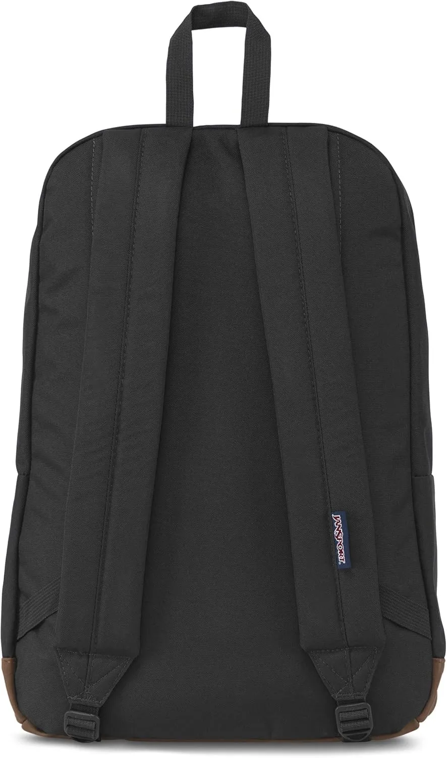 JanSport Cortlandt Laptop Backpack, Black, 15” Laptop Sleeve-Synthetic Leather Shoulder Computer Bag with Large Compartment, Padded Straps- Rucksack for Men, Women