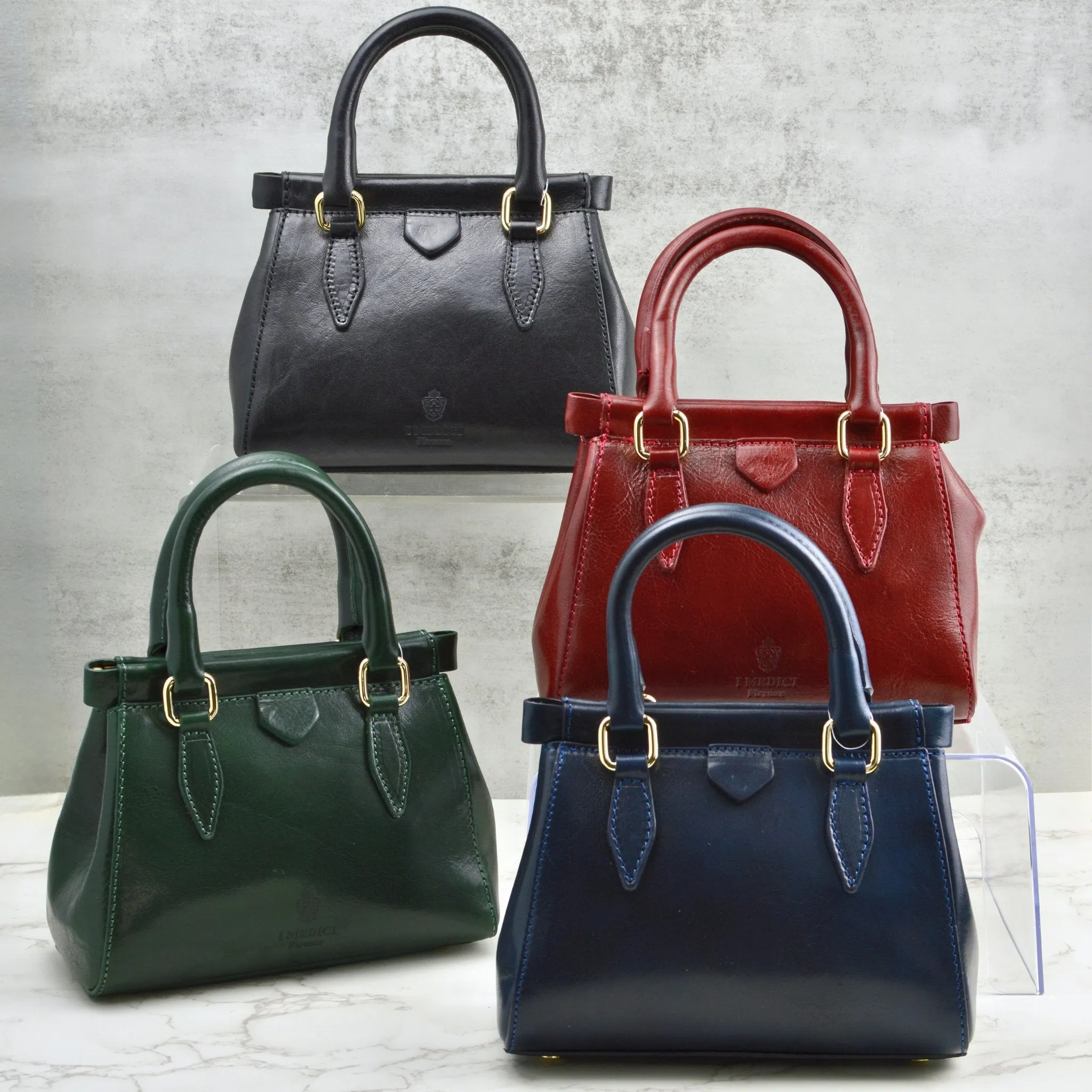 Lizzy & Betta Top Handle Bag, Italian Leather
