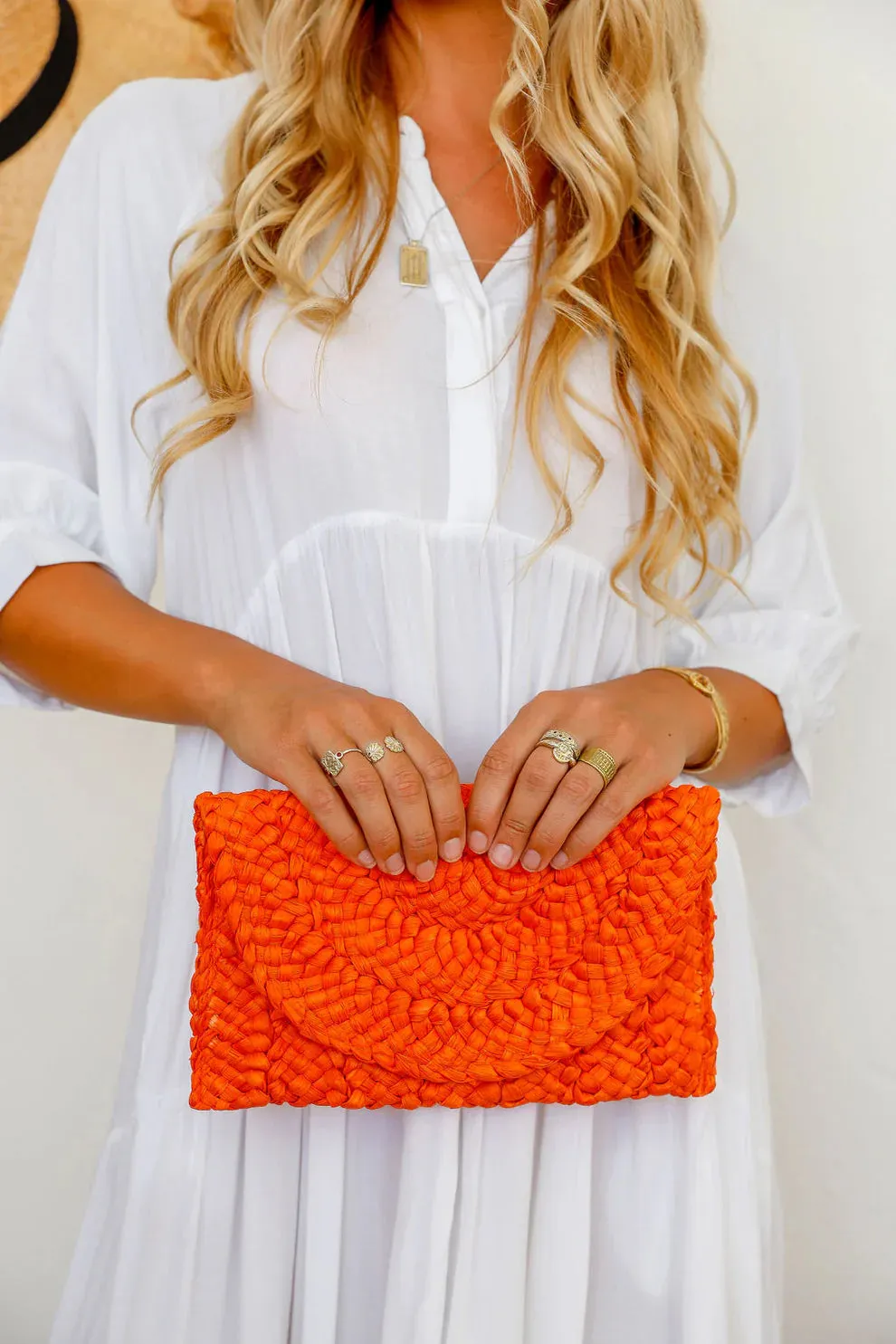 Rio Woven Clutch