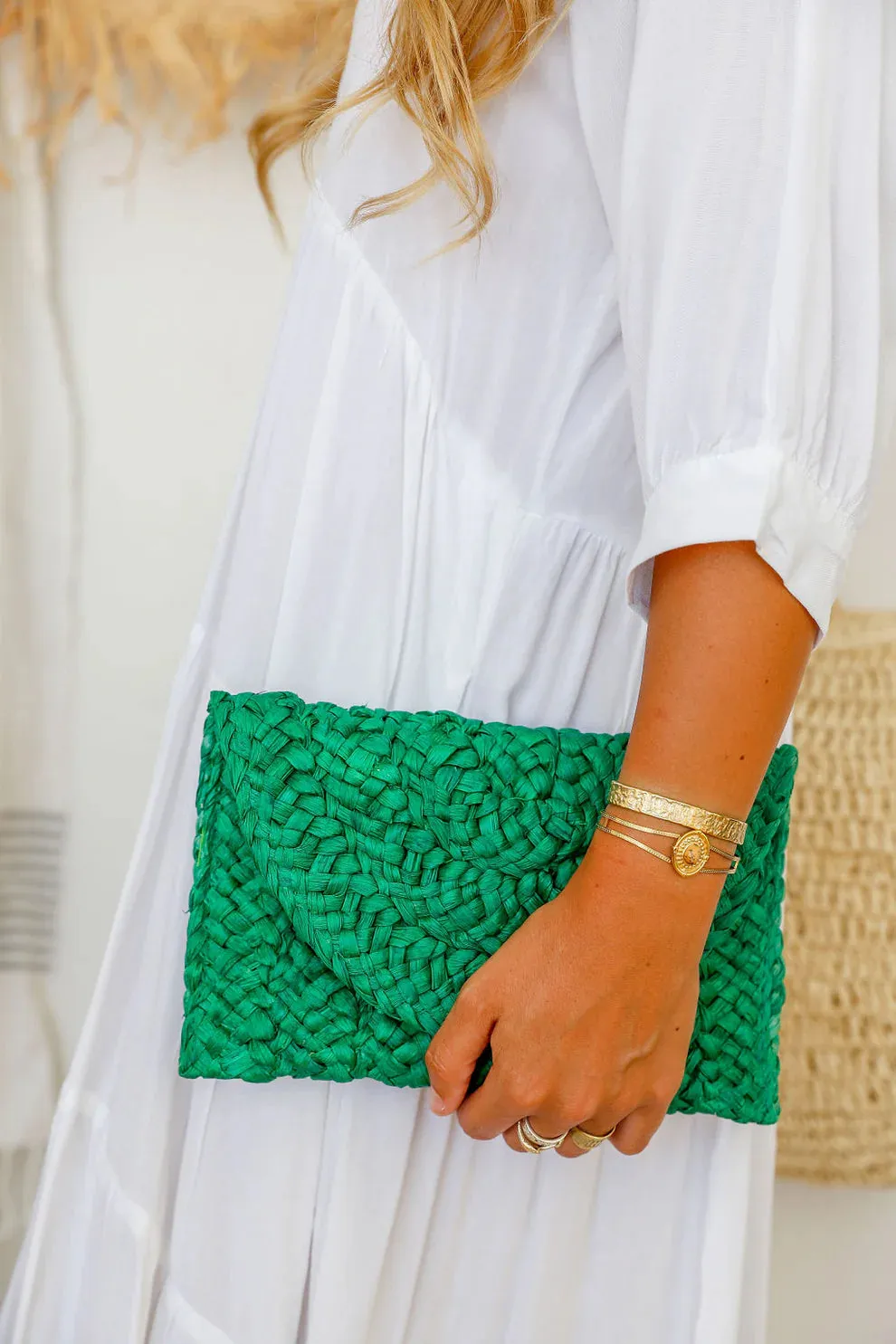 Rio Woven Clutch