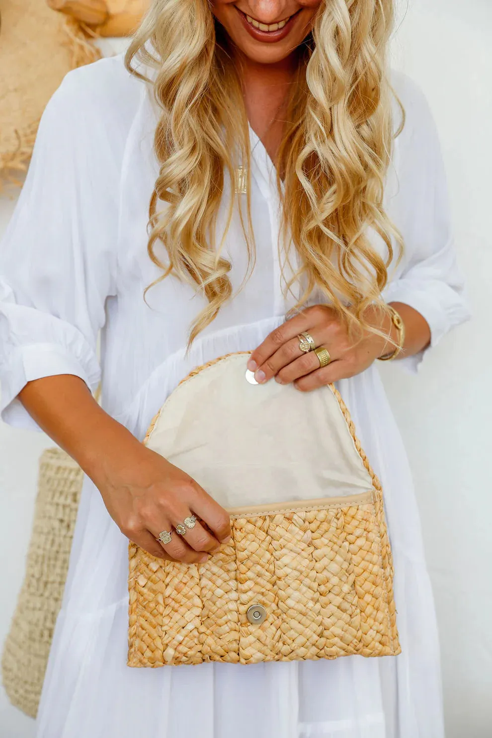 Rio Woven Clutch