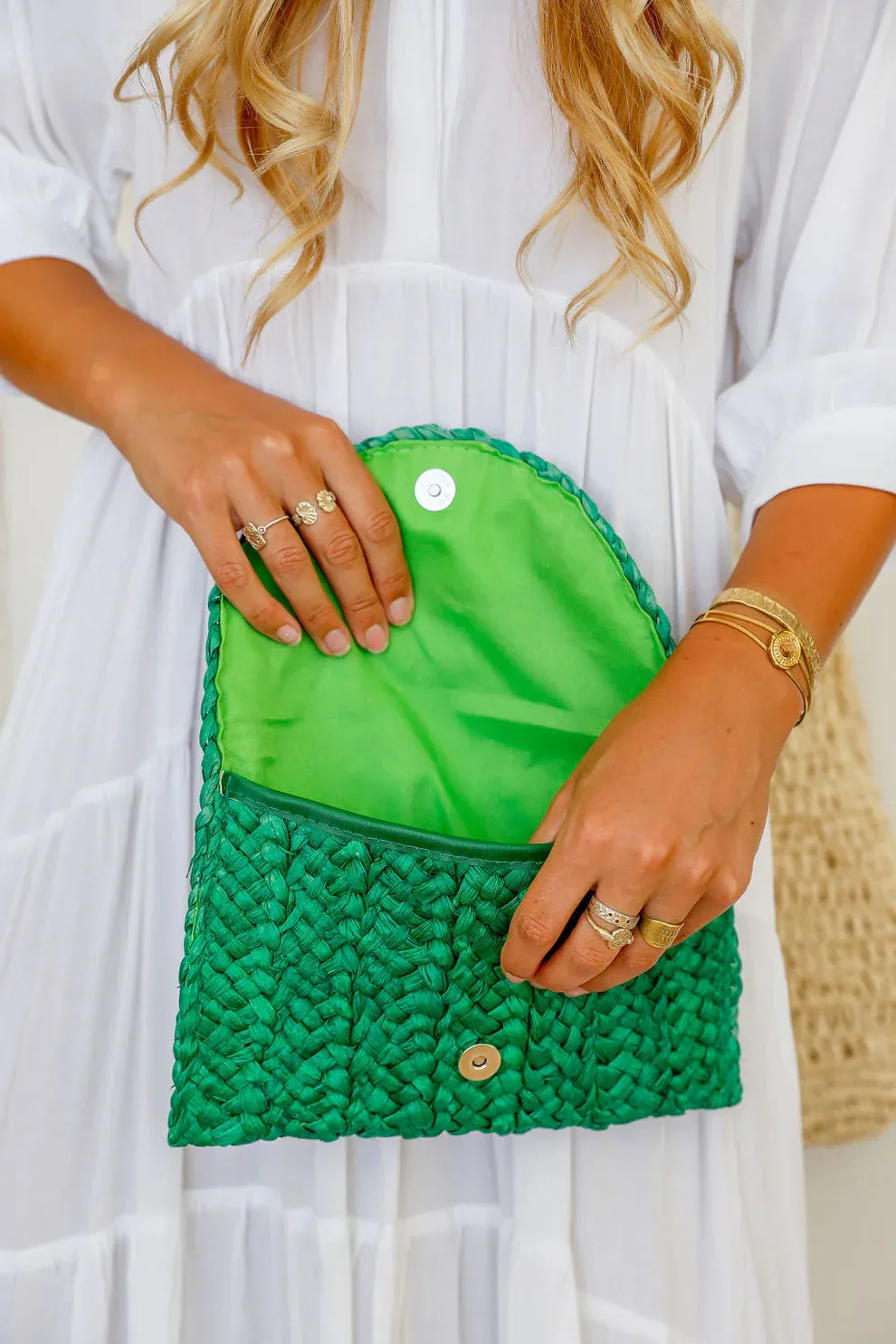 Rio Woven Clutch