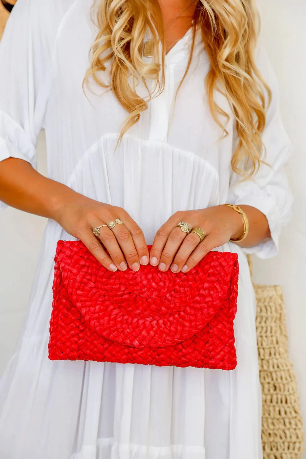 Rio Woven Clutch