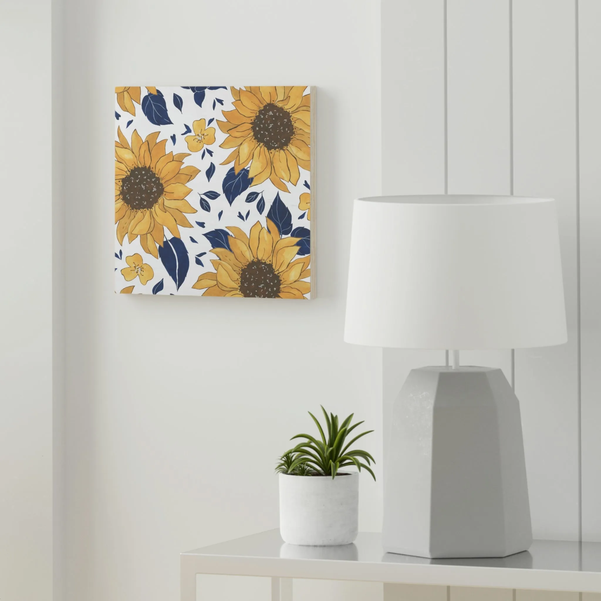 sunflower Wood Canvas