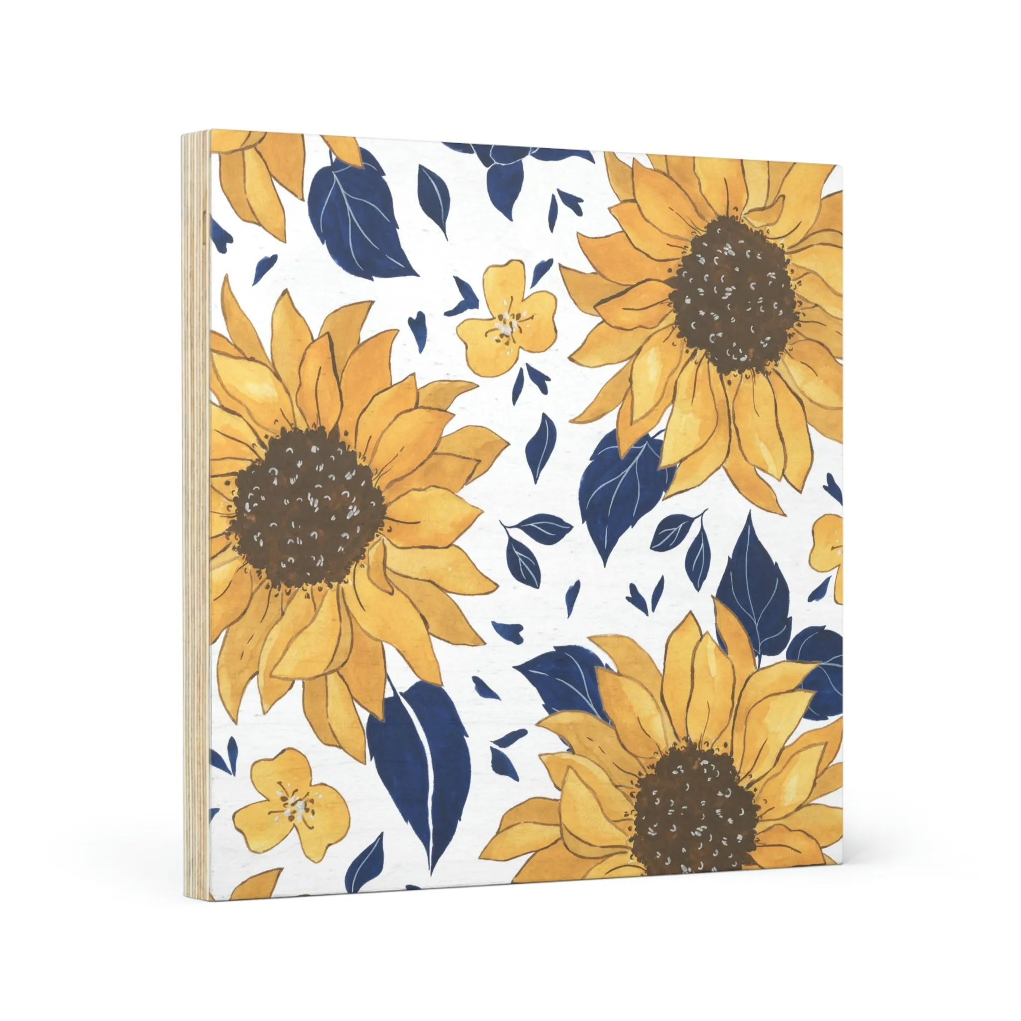 sunflower Wood Canvas