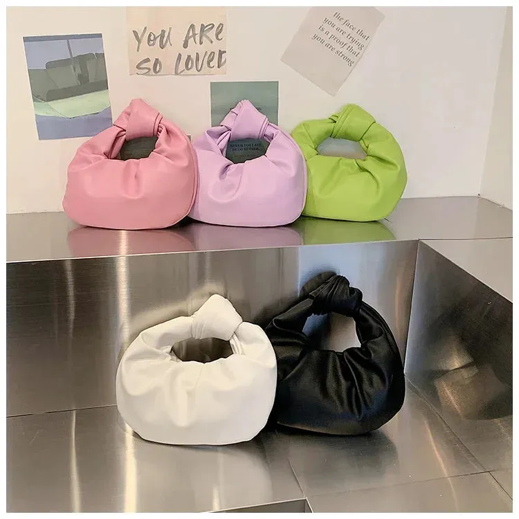 TAVIMART  -  Top-Handle Bags for Women Japanese Fairy Elegant Y2k Aesthetic Handbags Sweet Fashion Office Lady Chic All Match Solid Clutches