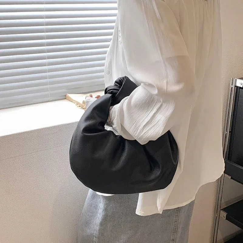 TAVIMART  -  Top-Handle Bags for Women Japanese Fairy Elegant Y2k Aesthetic Handbags Sweet Fashion Office Lady Chic All Match Solid Clutches