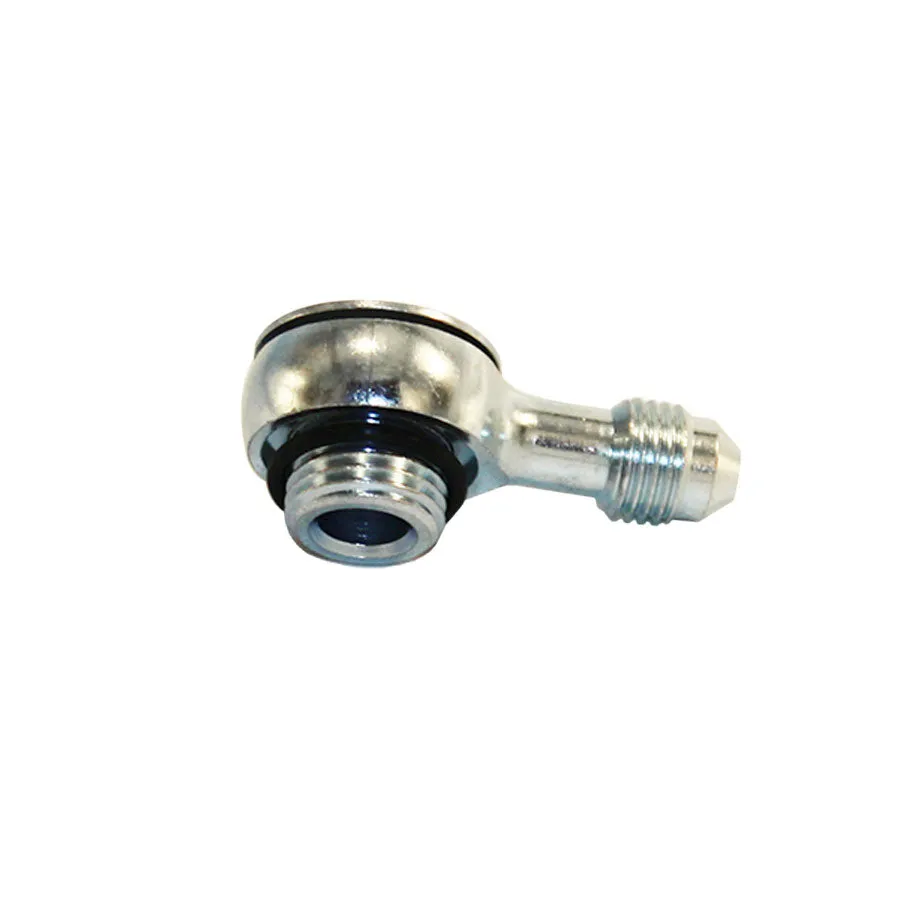 Tilton 90 Degree 9/16-18 Male to 4 AN Banjo Steel Adapter Banjo