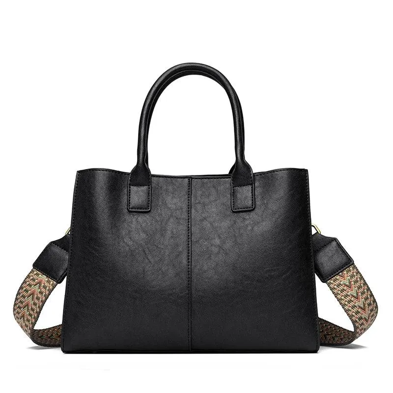 Tote Handbags Medium Leather Multifunction Zipper Pockets Crossbody Purses