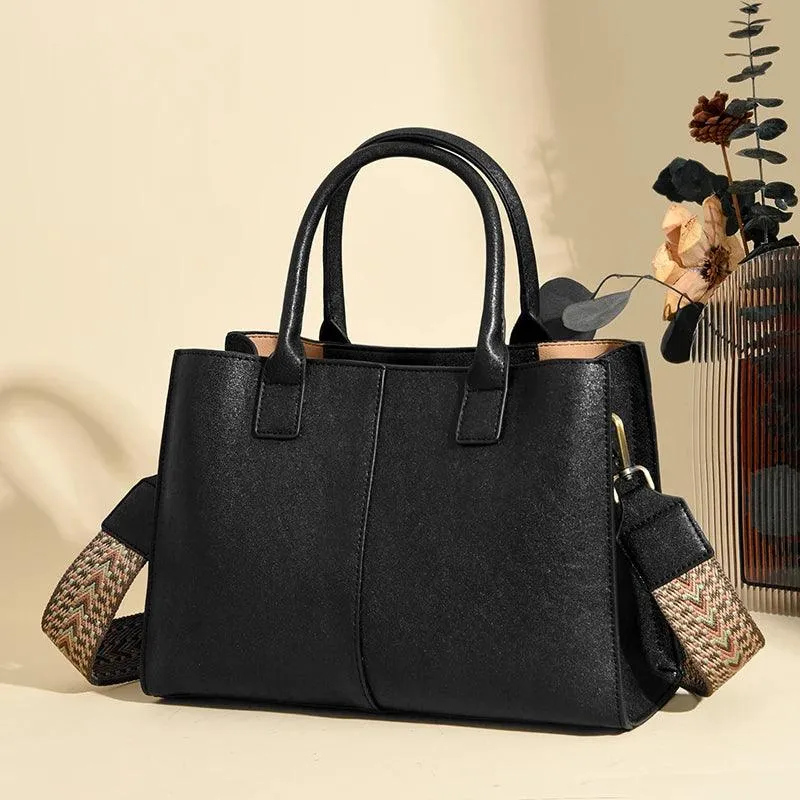 Tote Handbags Medium Leather Multifunction Zipper Pockets Crossbody Purses