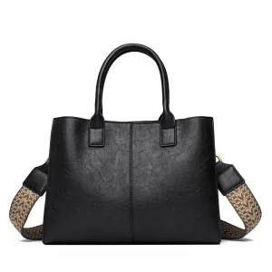 Tote Handbags Medium Leather Multifunction Zipper Pockets Crossbody Purses